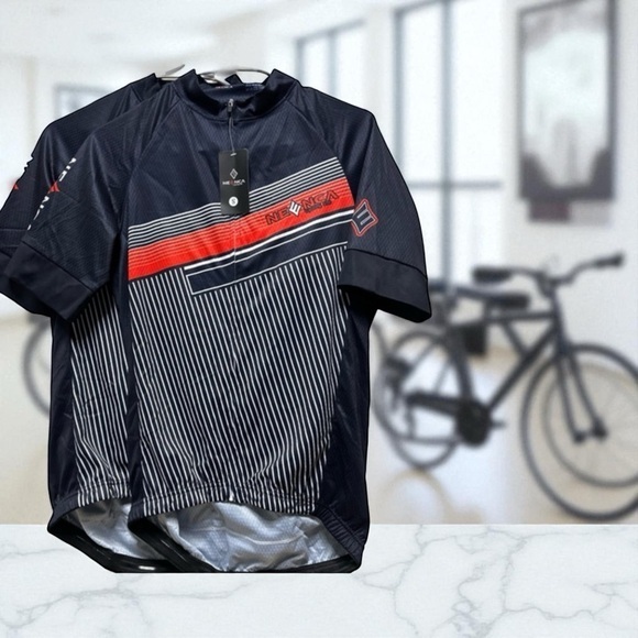 Neenca Other - Neenca Cycling Jersey Short Sleeve Men's Blue White Full Zip Small